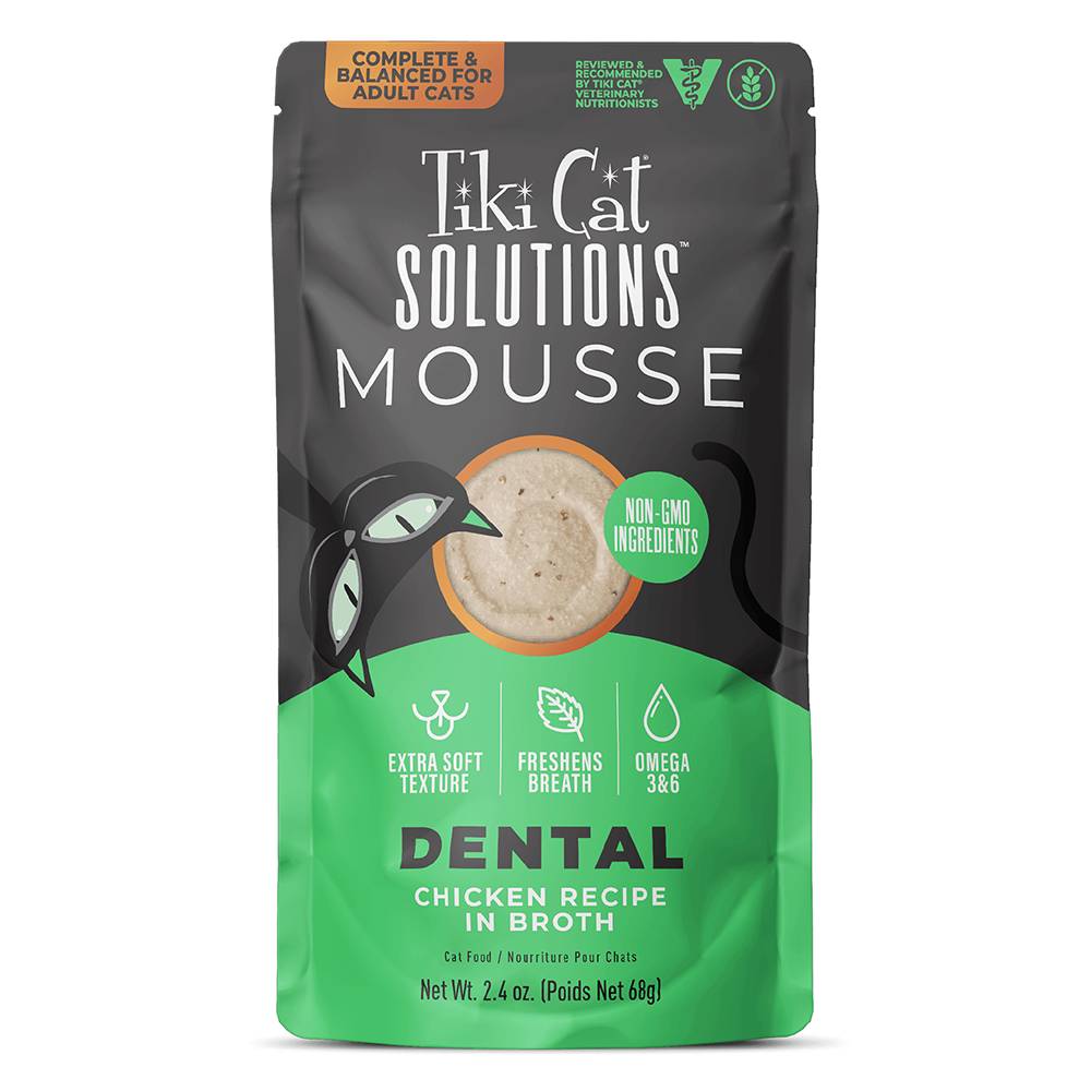 Tiki Cat Dental Mousse 2.4oz Pouch case