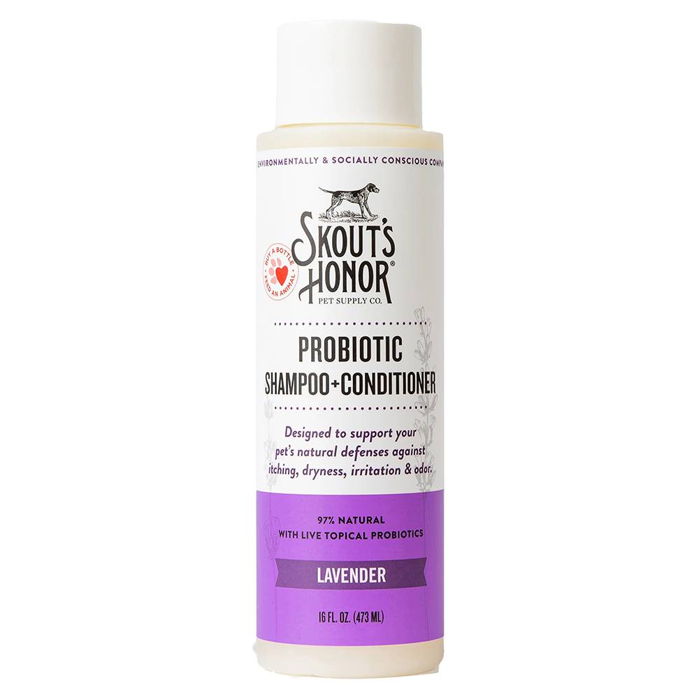 Skouts Honor Dog Shampoo Conditioner Lavender 16oz