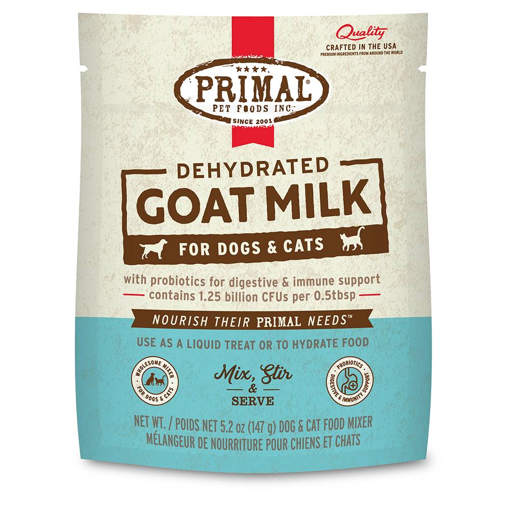 Primal Dehydrated Goats Milk for Dogs and Cats 5.2oz