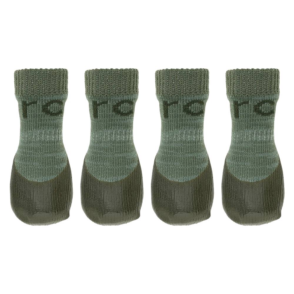 Sport Pawks Anti-Slip Dog Socks XSmall Olive