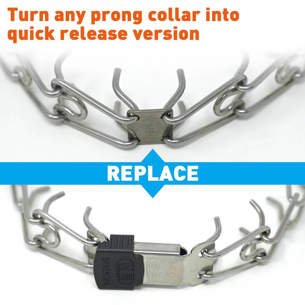 Herm Sprenger Stainless Clicklock for Prong Collar 2.25