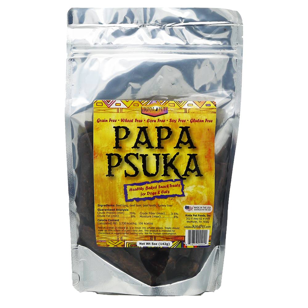 Koda Pet Papa Psuka Natural Beef Dog Treats 5oz