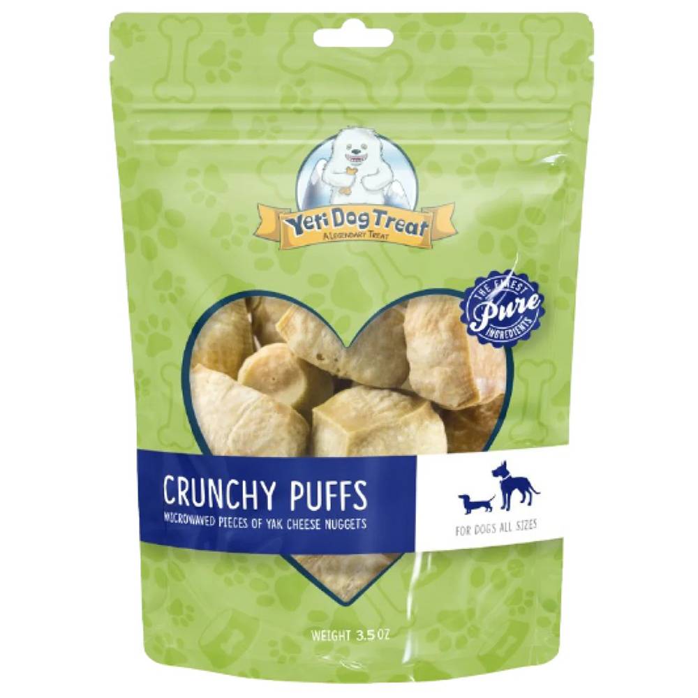 Yeti Dog Crunchy Cheese Puffs Dog Treat 3.5oz