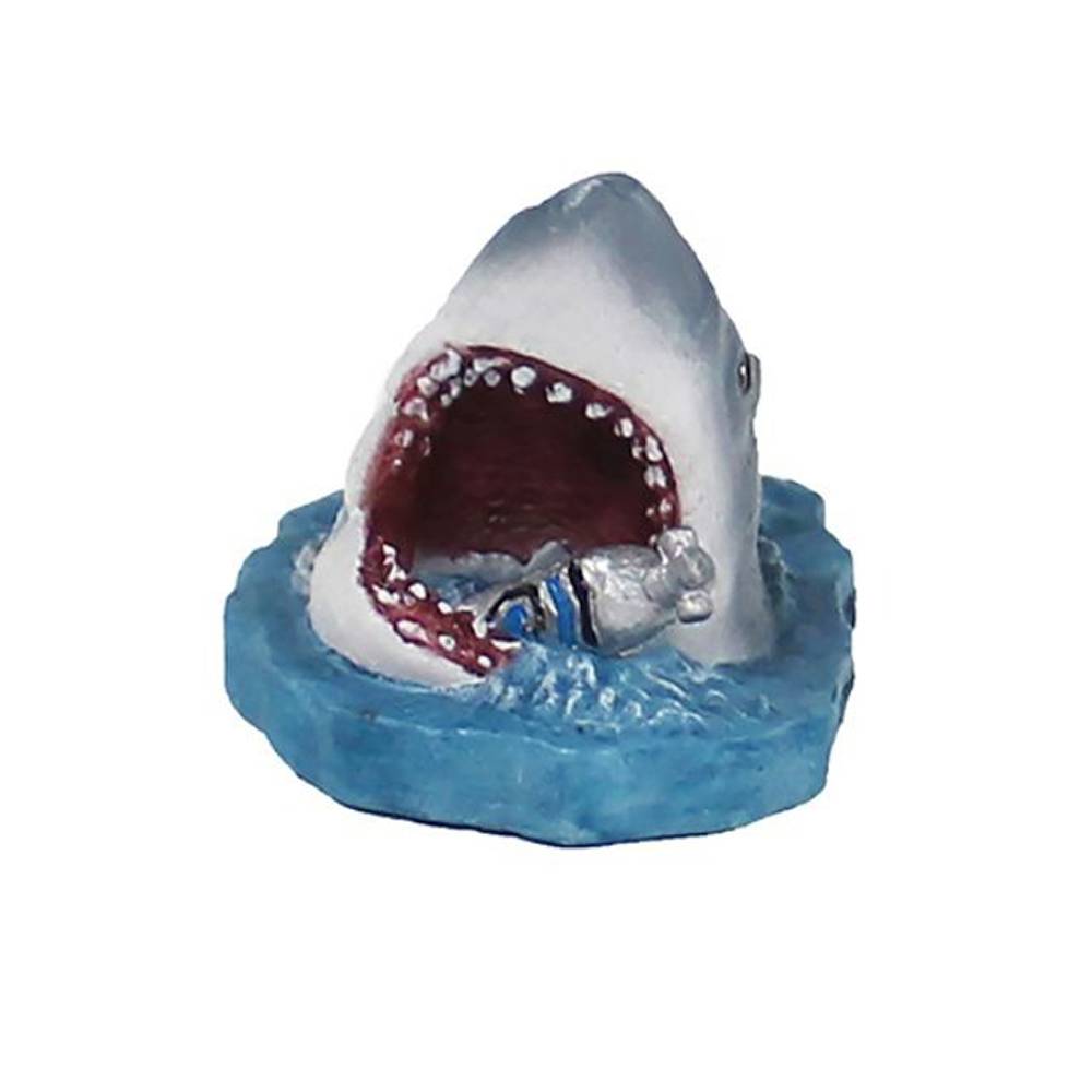 Orange JAWS with Air Tank Mini Aquarium Ornament