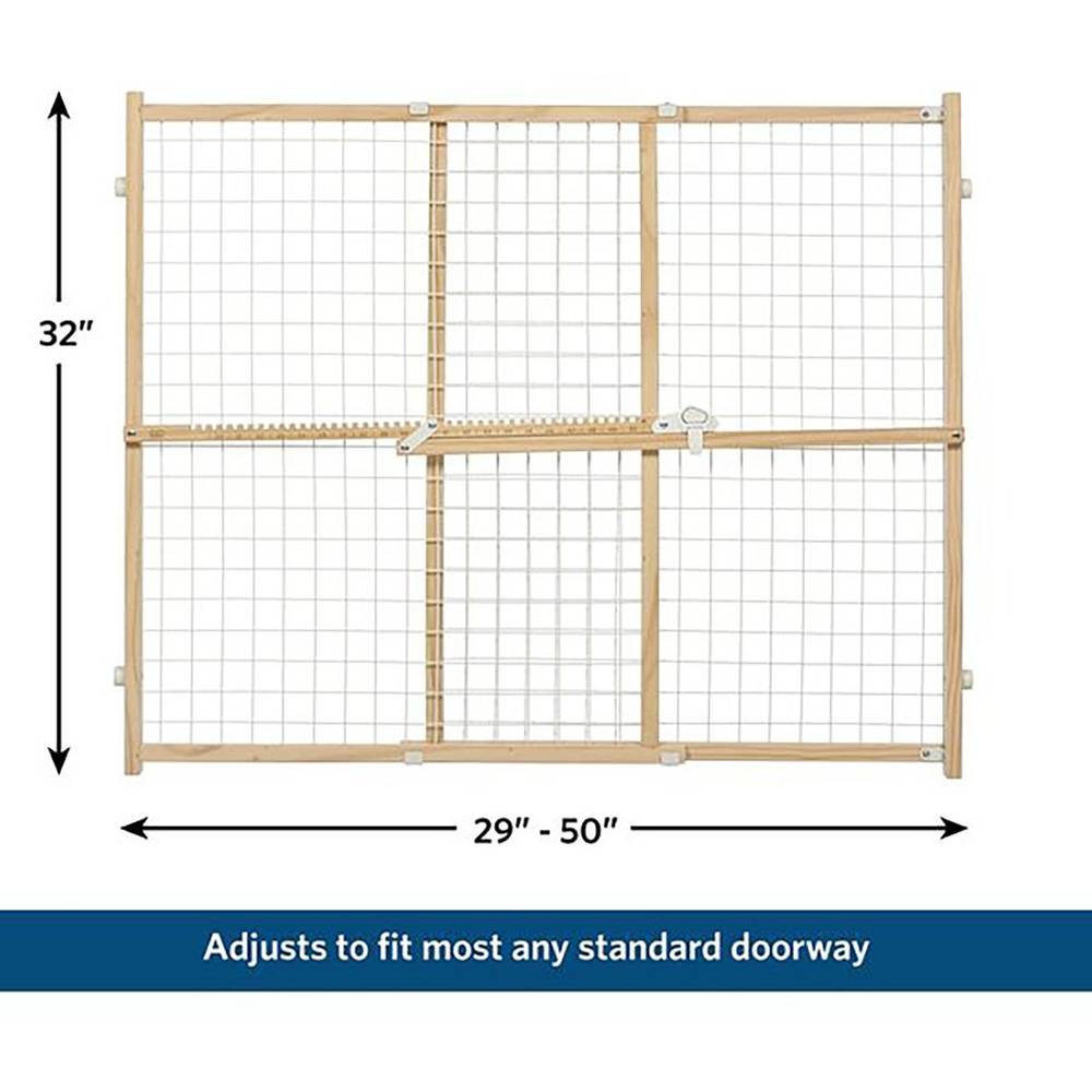 MidWest Homes for Pets Wooden Pet Gate 32-inch