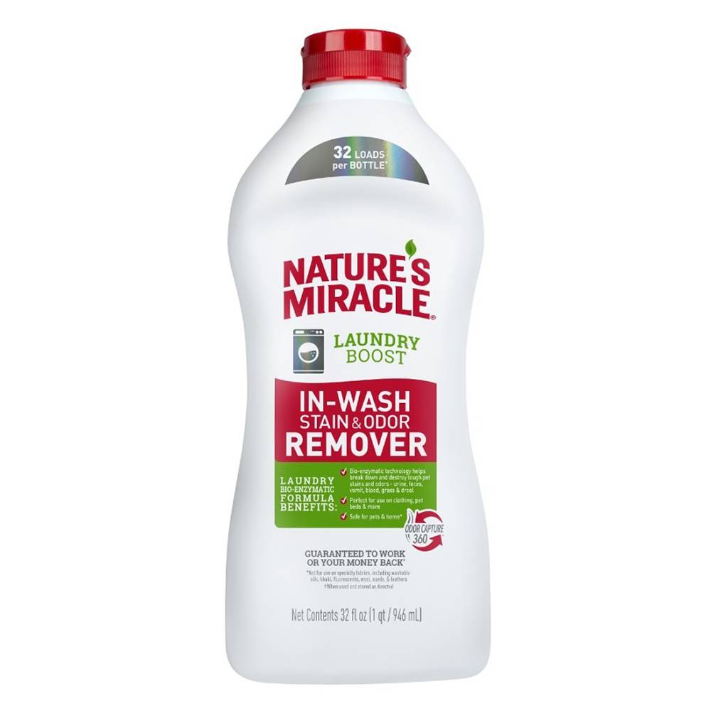 Natures Miracle Laundry Boost In-Wash 32 oz
