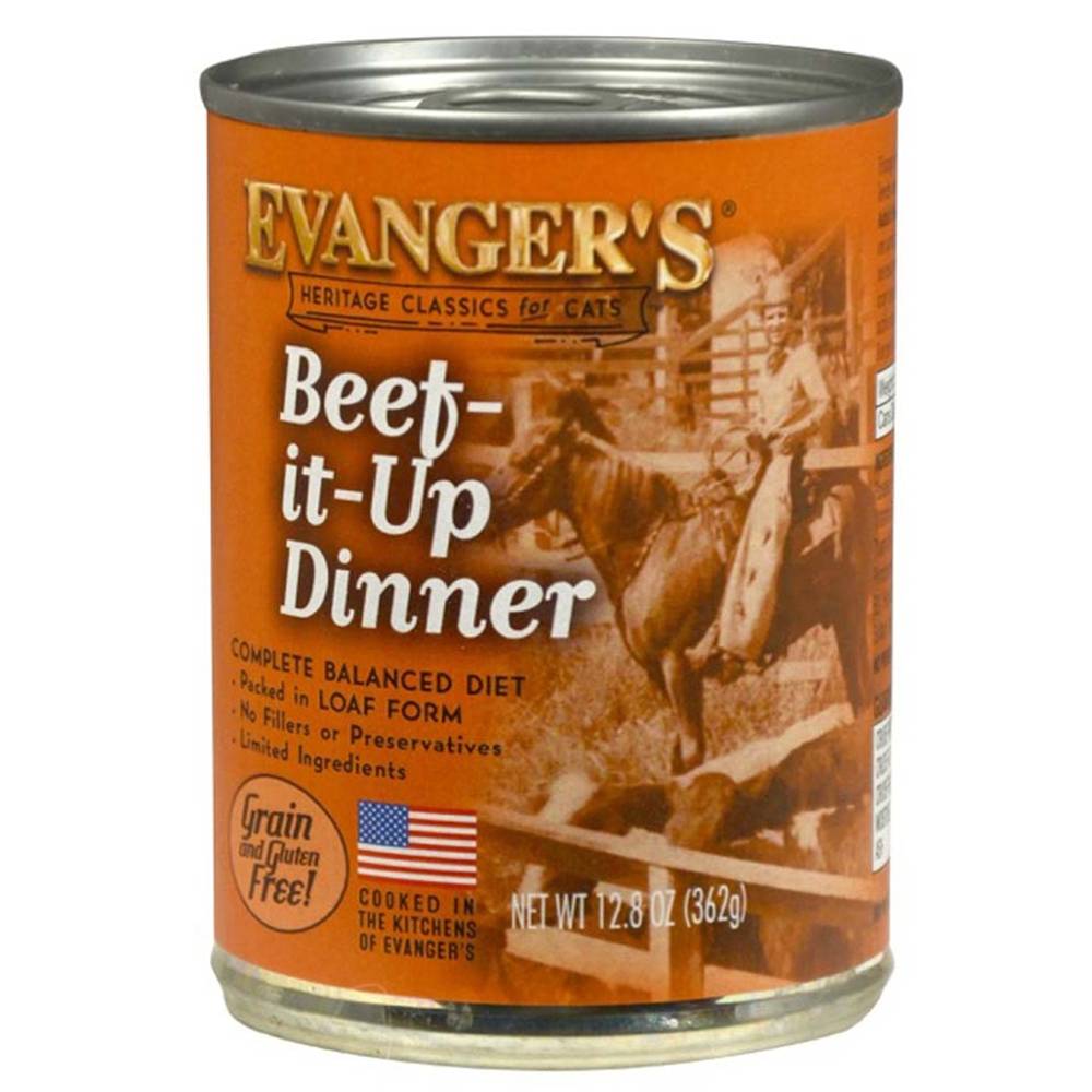 Evangers Heritage Classic Beef Canned Cat Food 12.8 oz