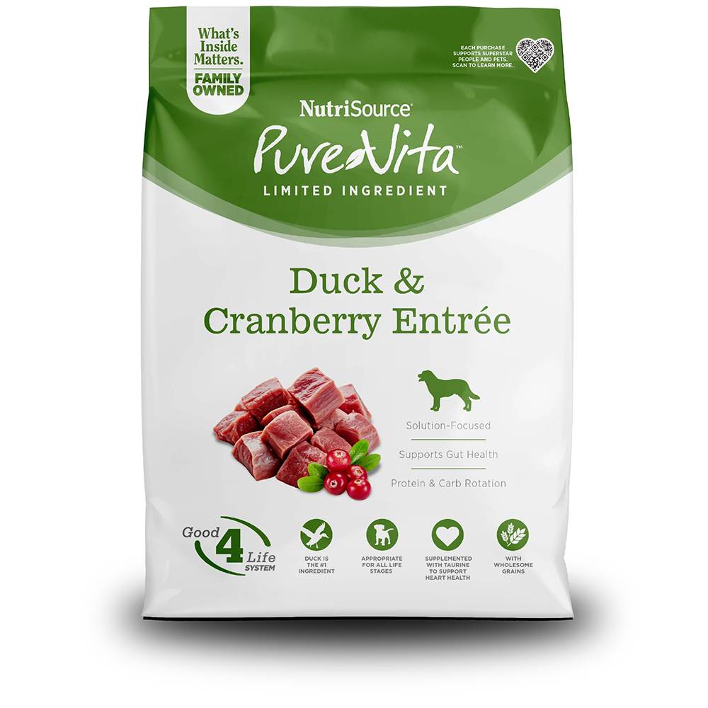 PureVita Dog Limited Ingredient Duck and Cranberry 4lb