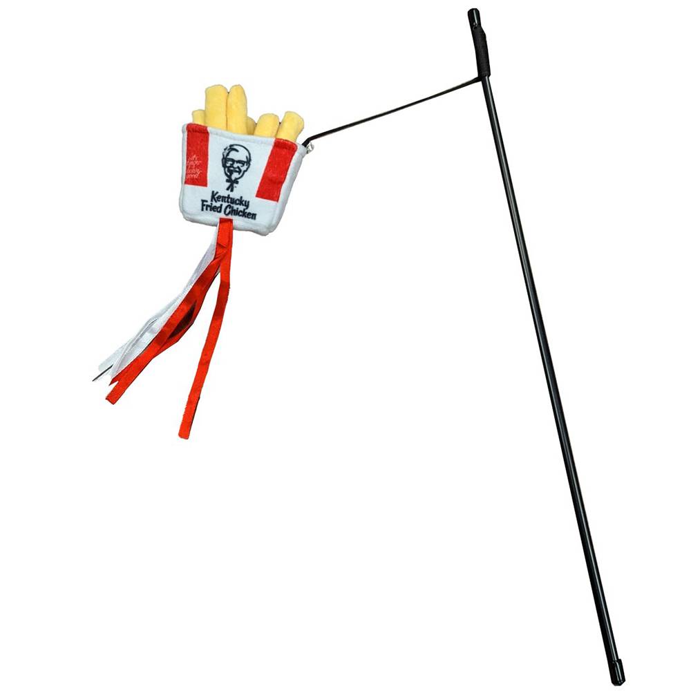 Kentucky Fried Chicken Fries Cat Wand Catnip Cat Toy