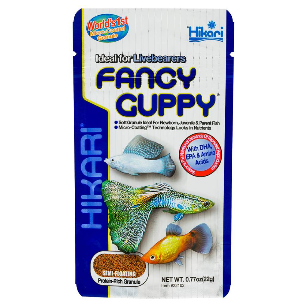 Hikari USA Tropical Fancy Guppy Granules Fish Food 0.77oz