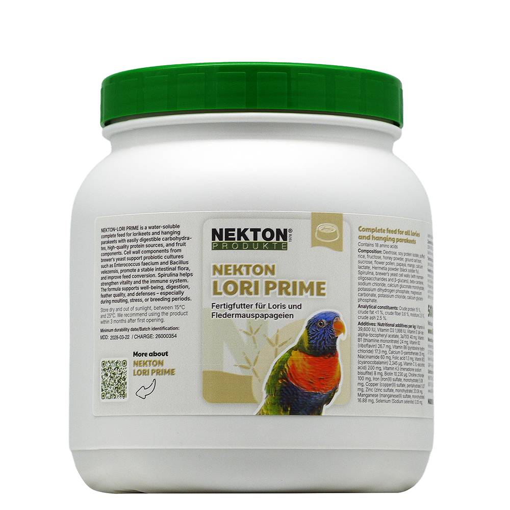 Nekton-Lori Prime Complete Lory Diet  500g (1.1Lb)