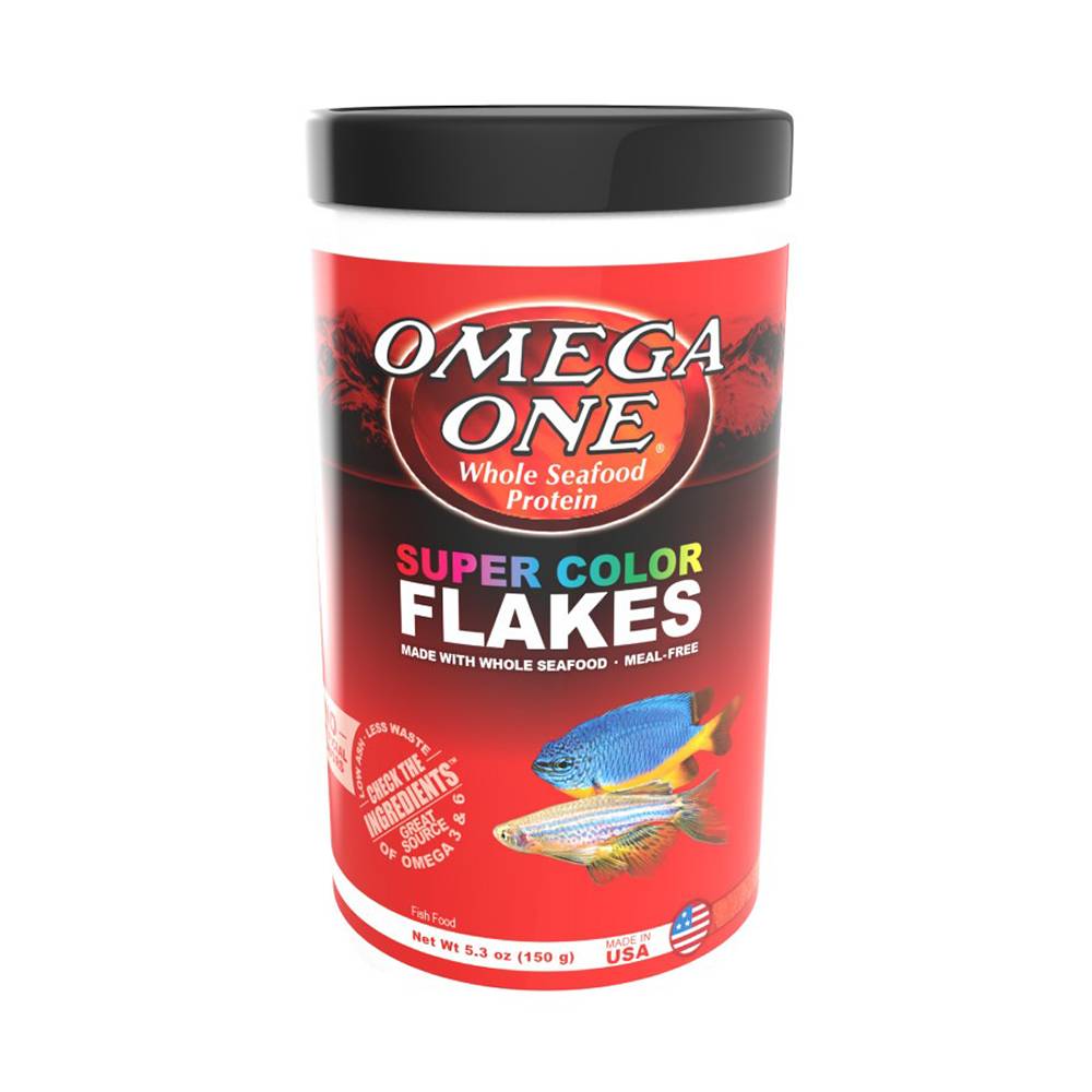 Omega One Super Color Flakes Fish Food 5.3 ounce