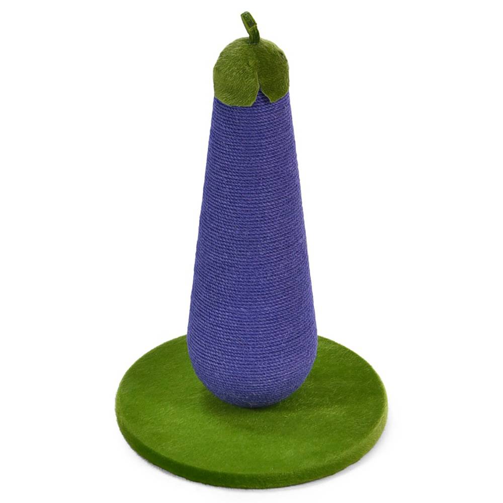 Max and Marlow Eggplant Novelty Cat Scratcher