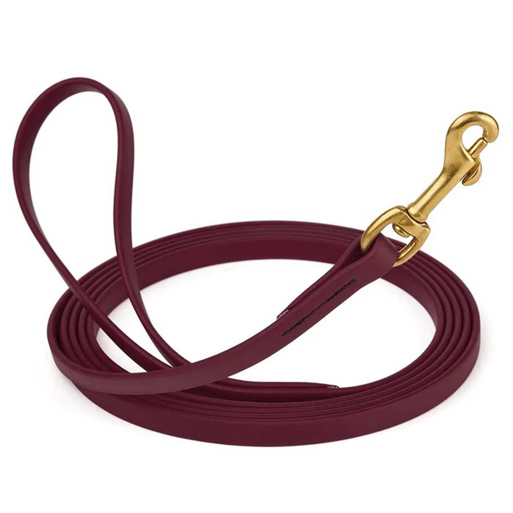 Viper Biothane Long Line Dog Lead Merlot Burgundy 20ft