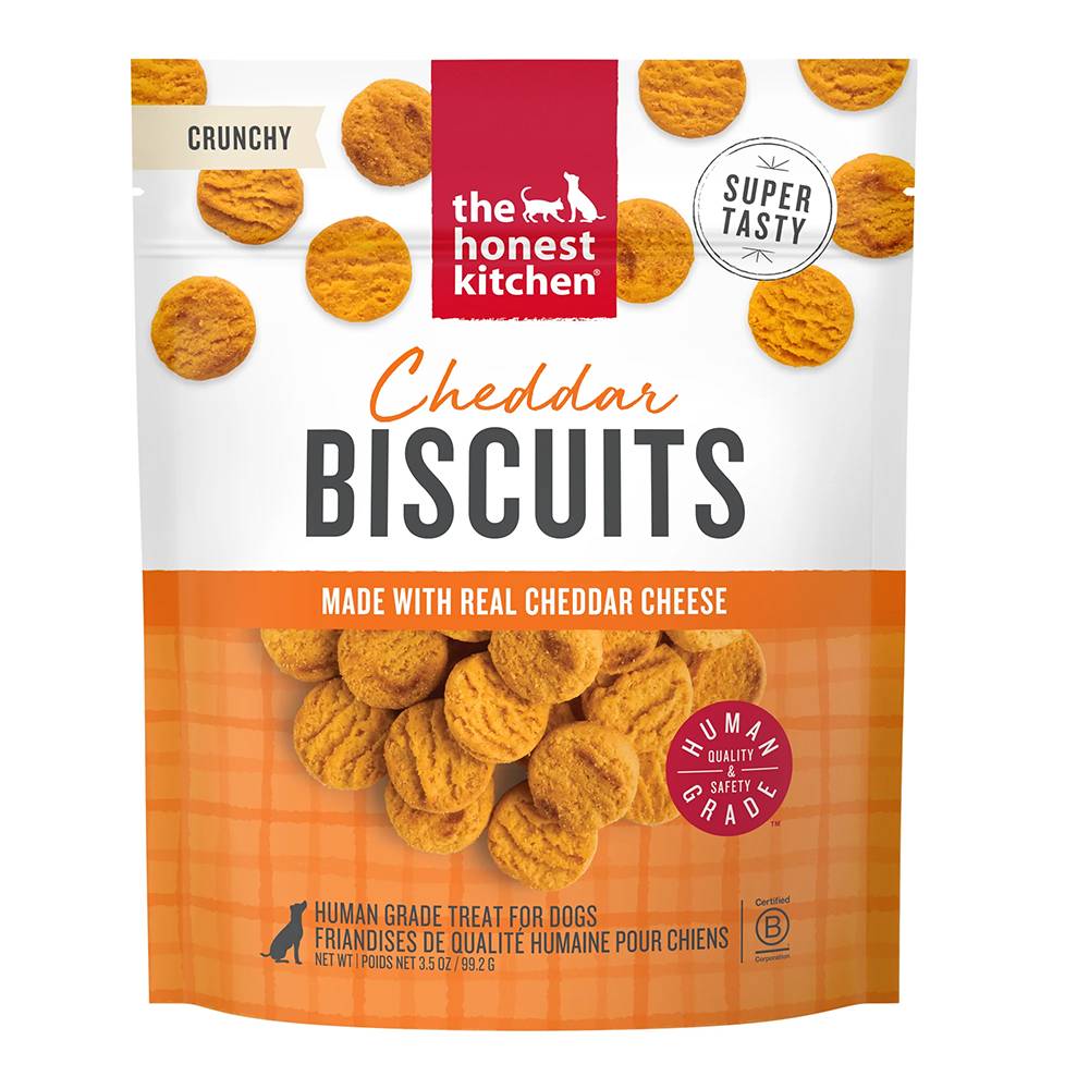 Honest Kitchen Dog Cheddar Biscuits  Treat 3.5oz