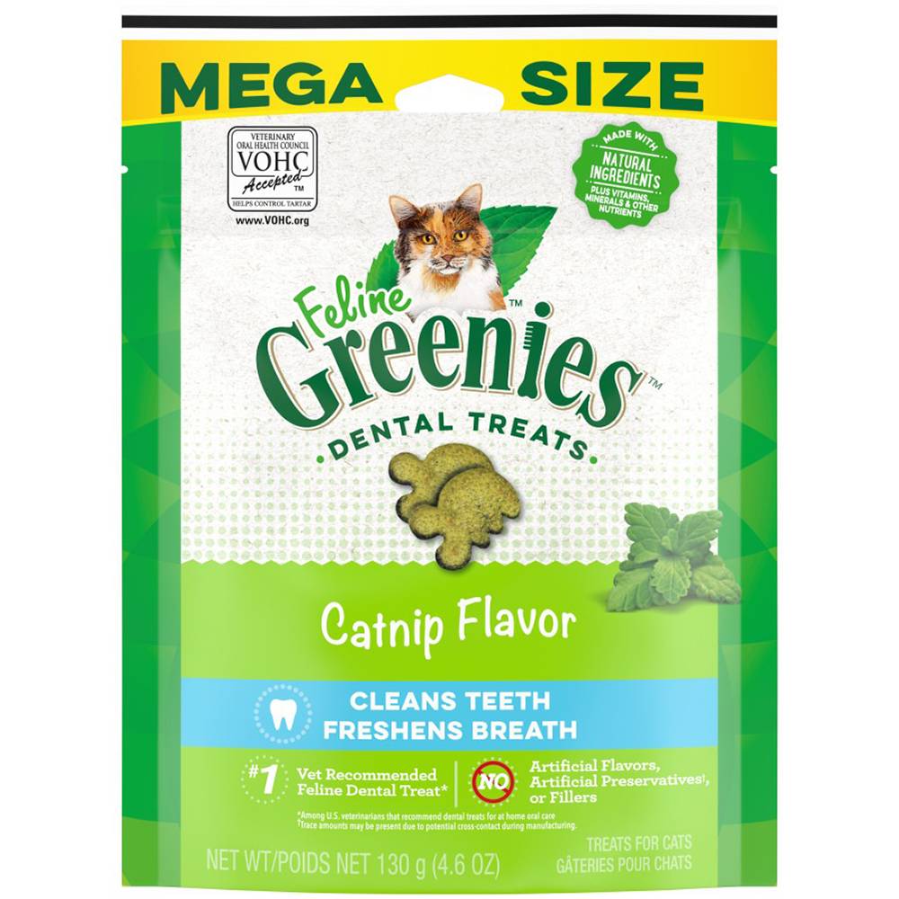 Feline Greenies Catnip Flavor Dental Treats For Cats 4.6oz