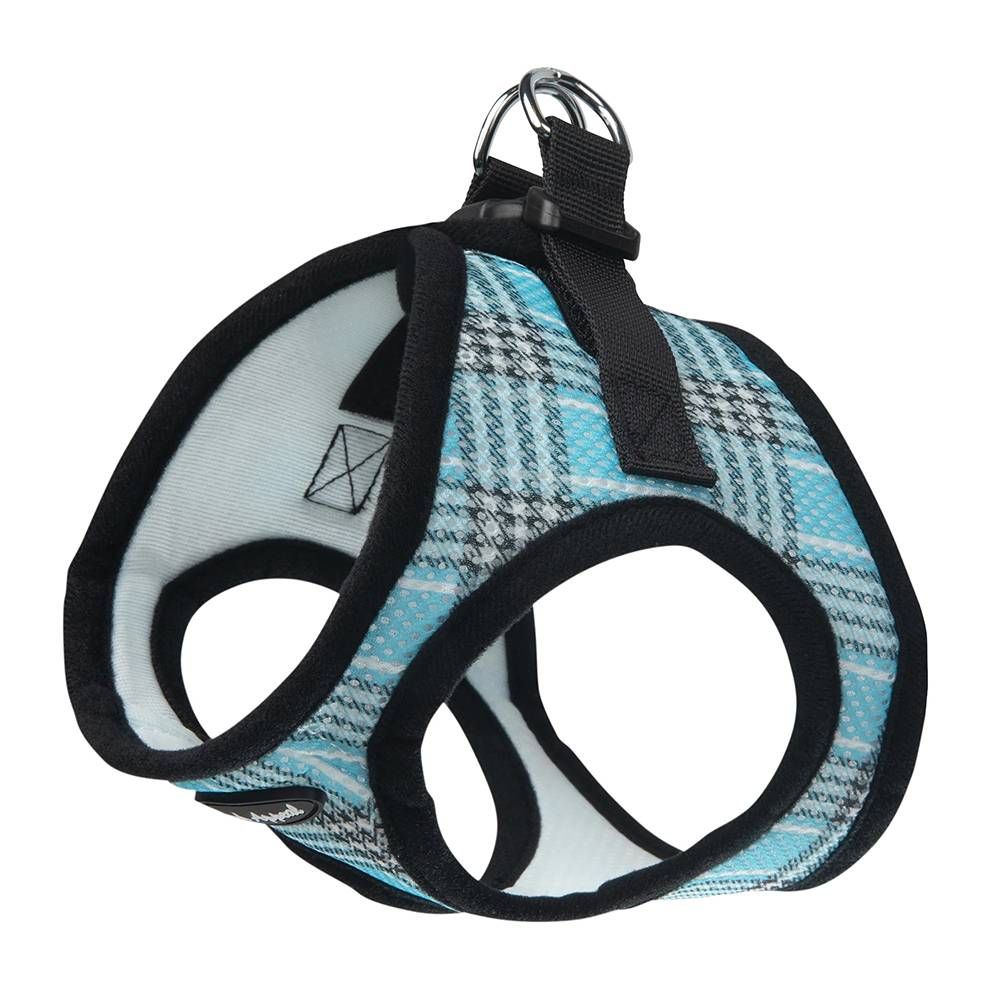 Wrap-n-Go Dog and Cat Step In Harness Blue Plaid XSmall