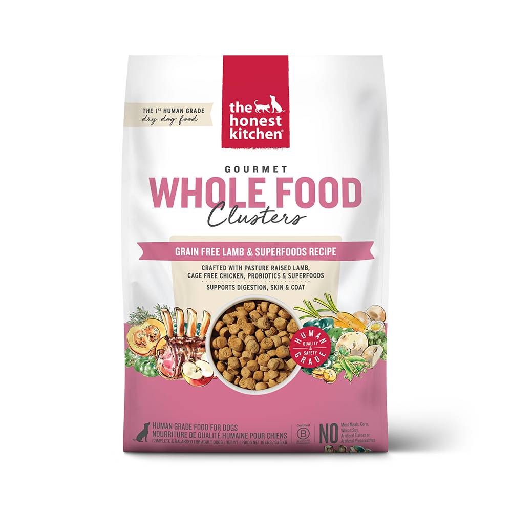 Honest Kitchen Whole Food Cluster Lamb Grain Free 18lb