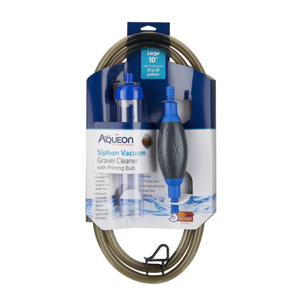 Aqueon Gravel Vacuum Aquarium Cleaner 10 inch with Bulb