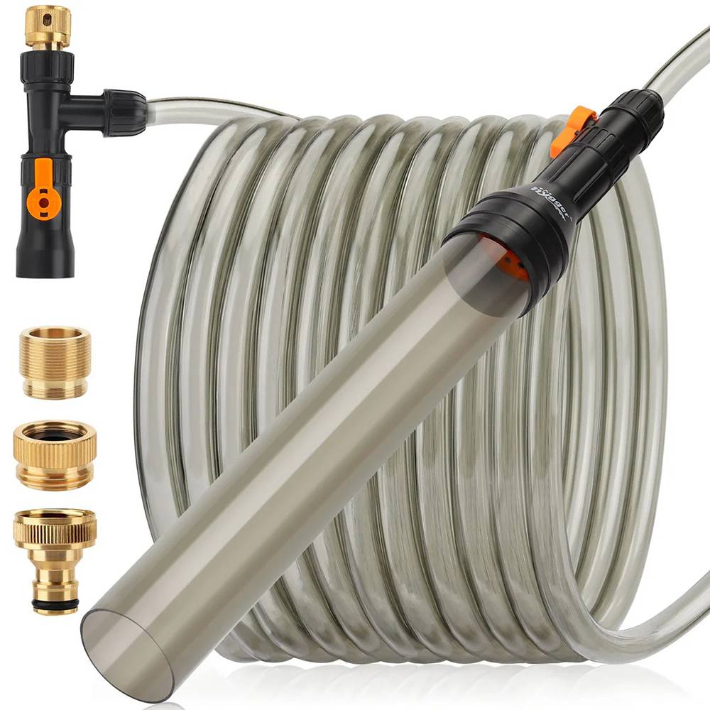 Hygger Aquarium Water Changer with 33ft Hose Brass Fittings