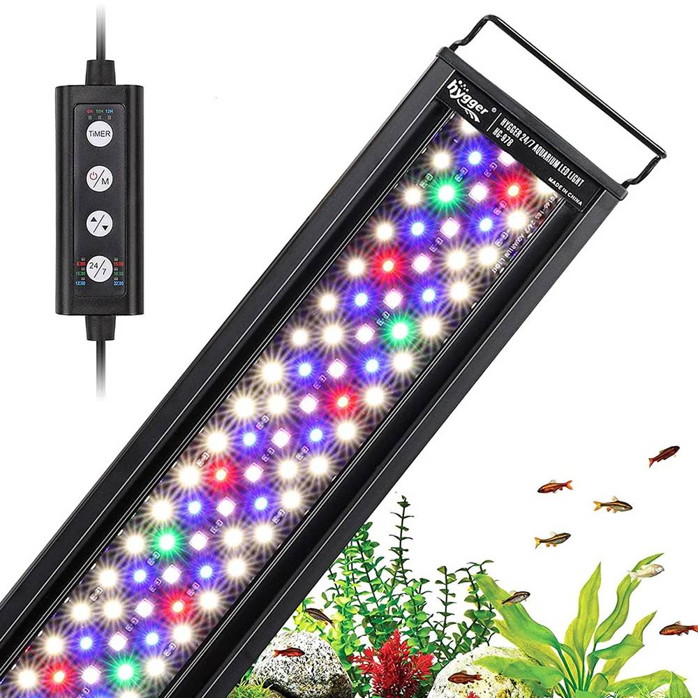 Hygger LED 36-426-inch Aquarium Light Fixture 6-10-12 hr 36W