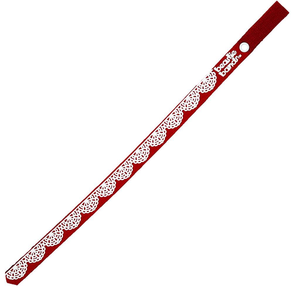 Beastie Band Cat Collar Lace Pattern (Red)