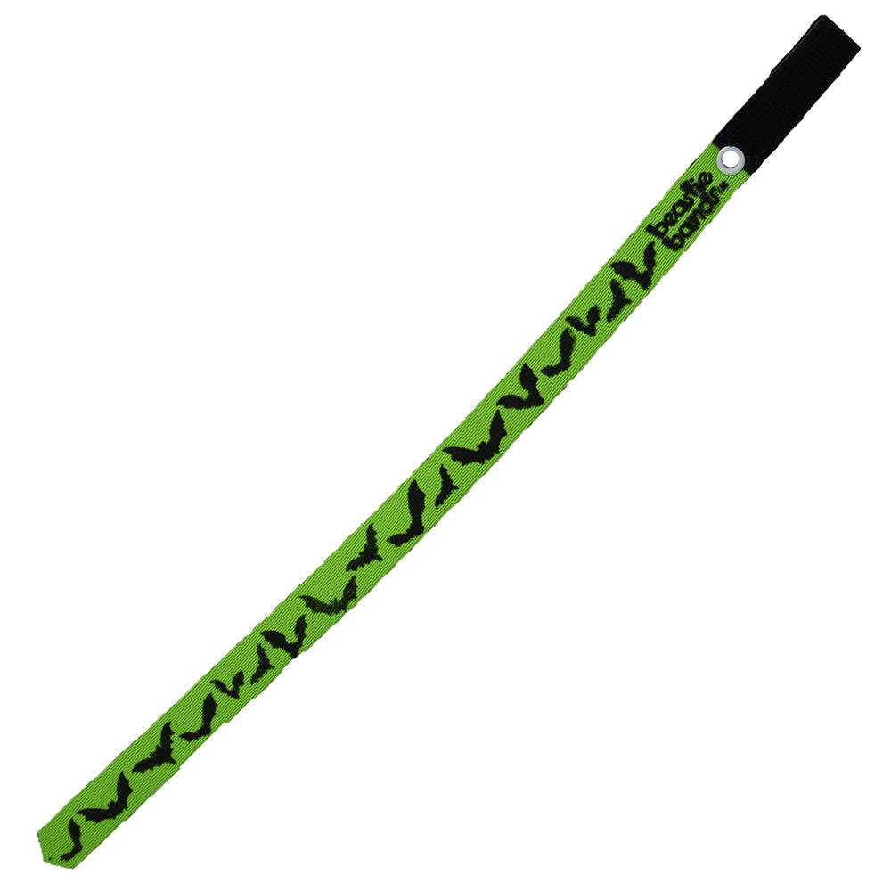 Beastie Band Cat Collar Flying Bats (Fluorescent Green)