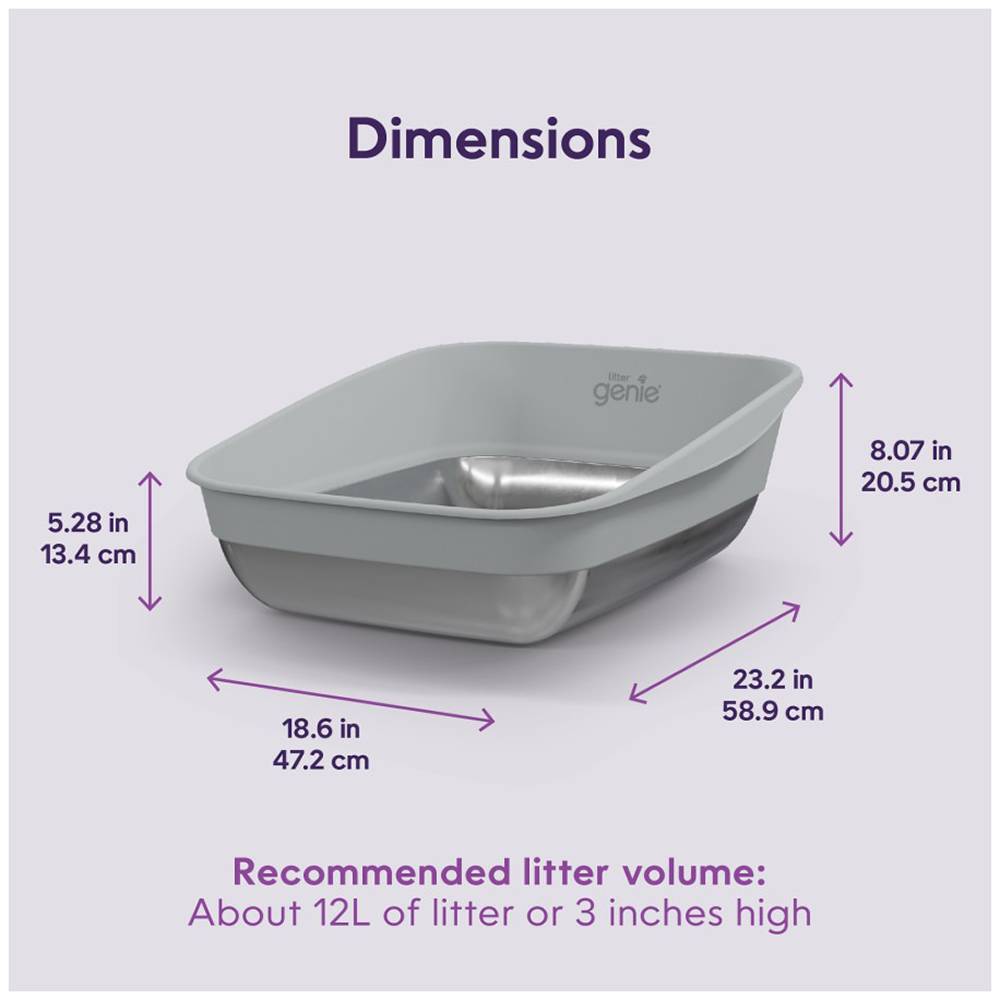 Litter Genie Platinum Steel Litter Box