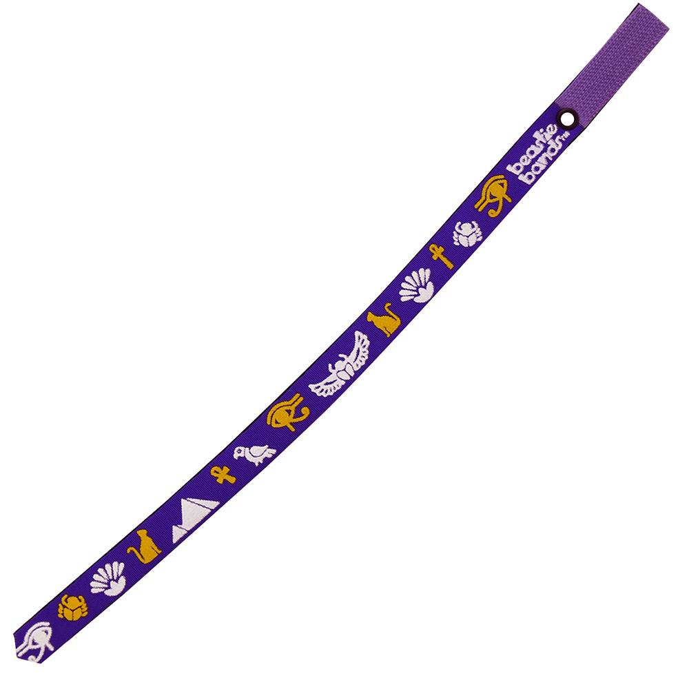 Beastie Band Cat Collar Egyptian Symbols Purple