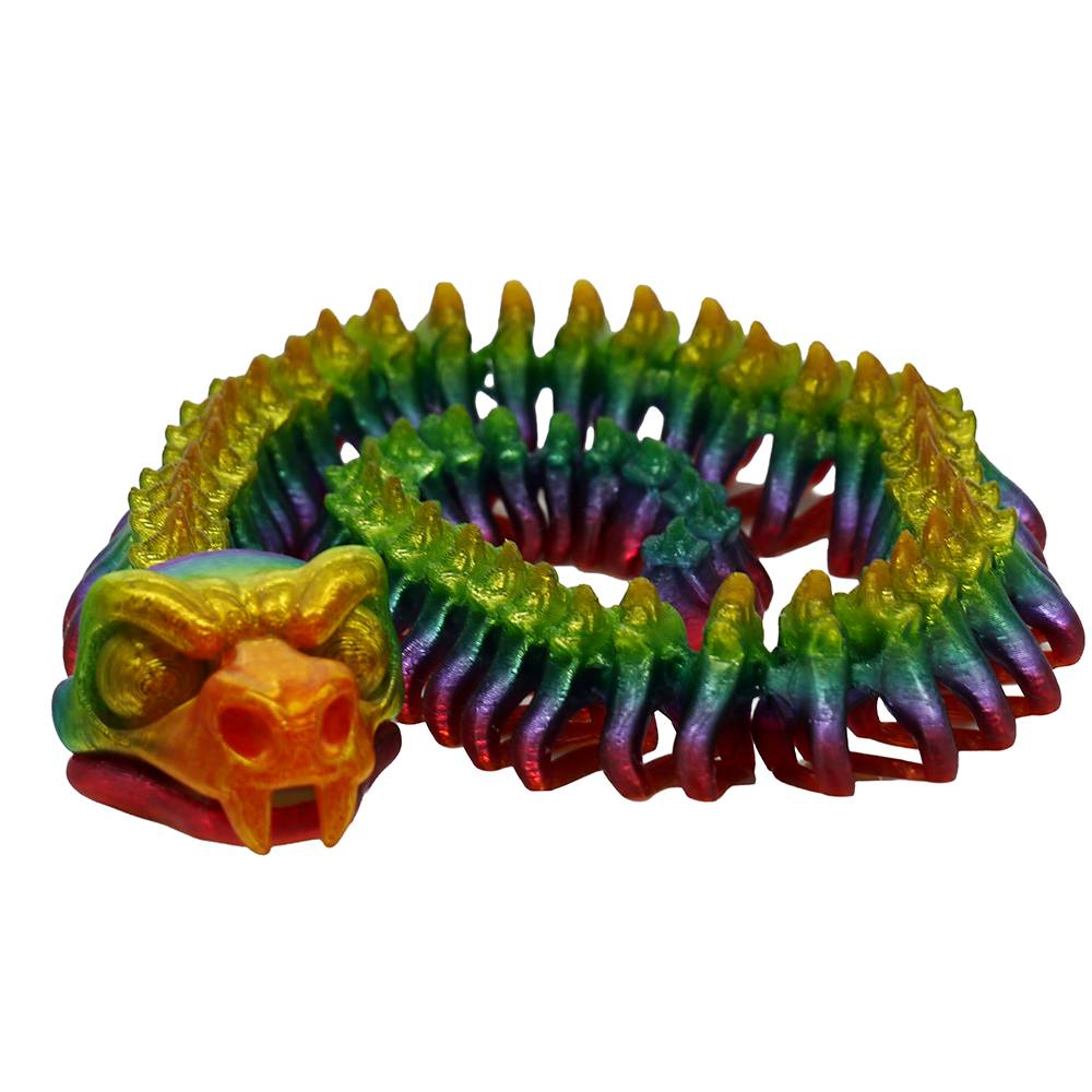 Decorative Skeleton Snake Aquarium Ornament One of a Kind
