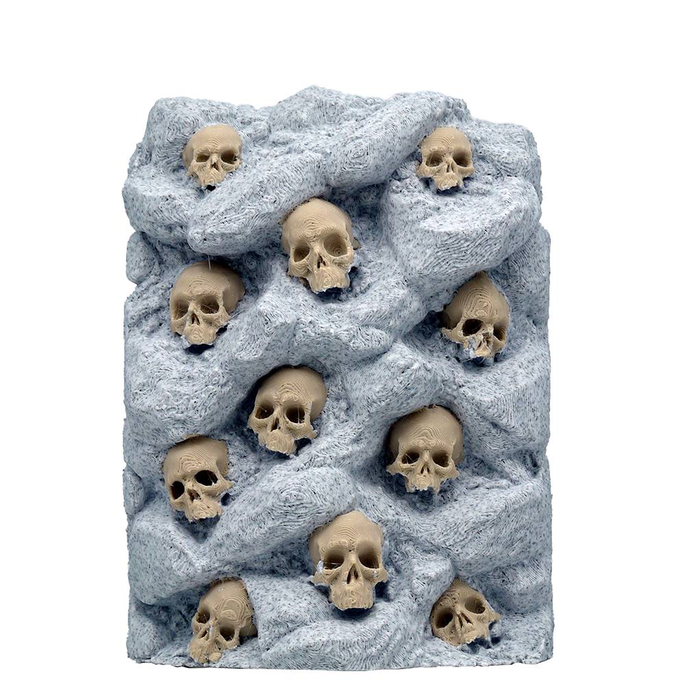 Aquarium Back Panel Ornament Skulls One of a Kind