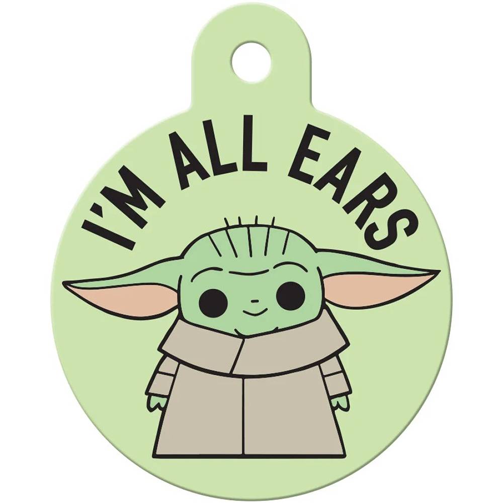 Engraved ID Tag Large Circle Star Wars All Ears