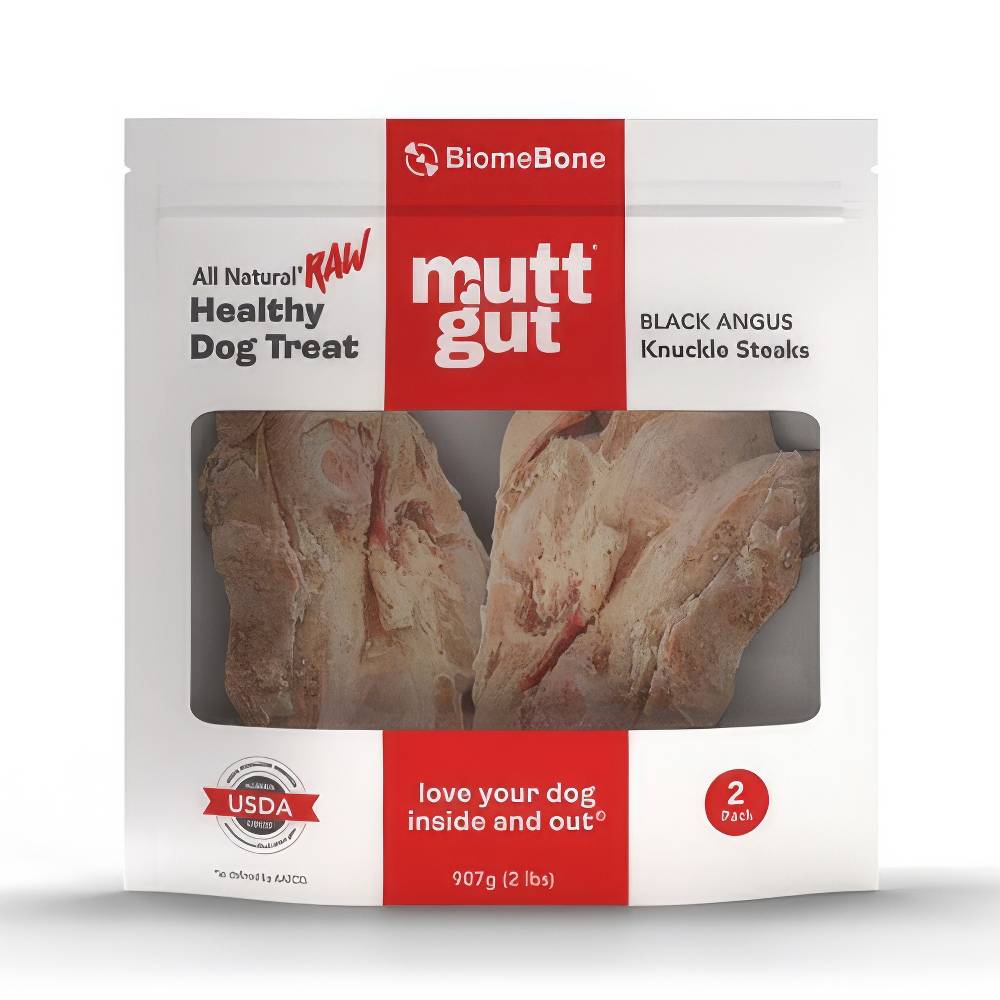Mutt Gut Frozen Black Angus Beef Knuckle Steaks 4 Pack