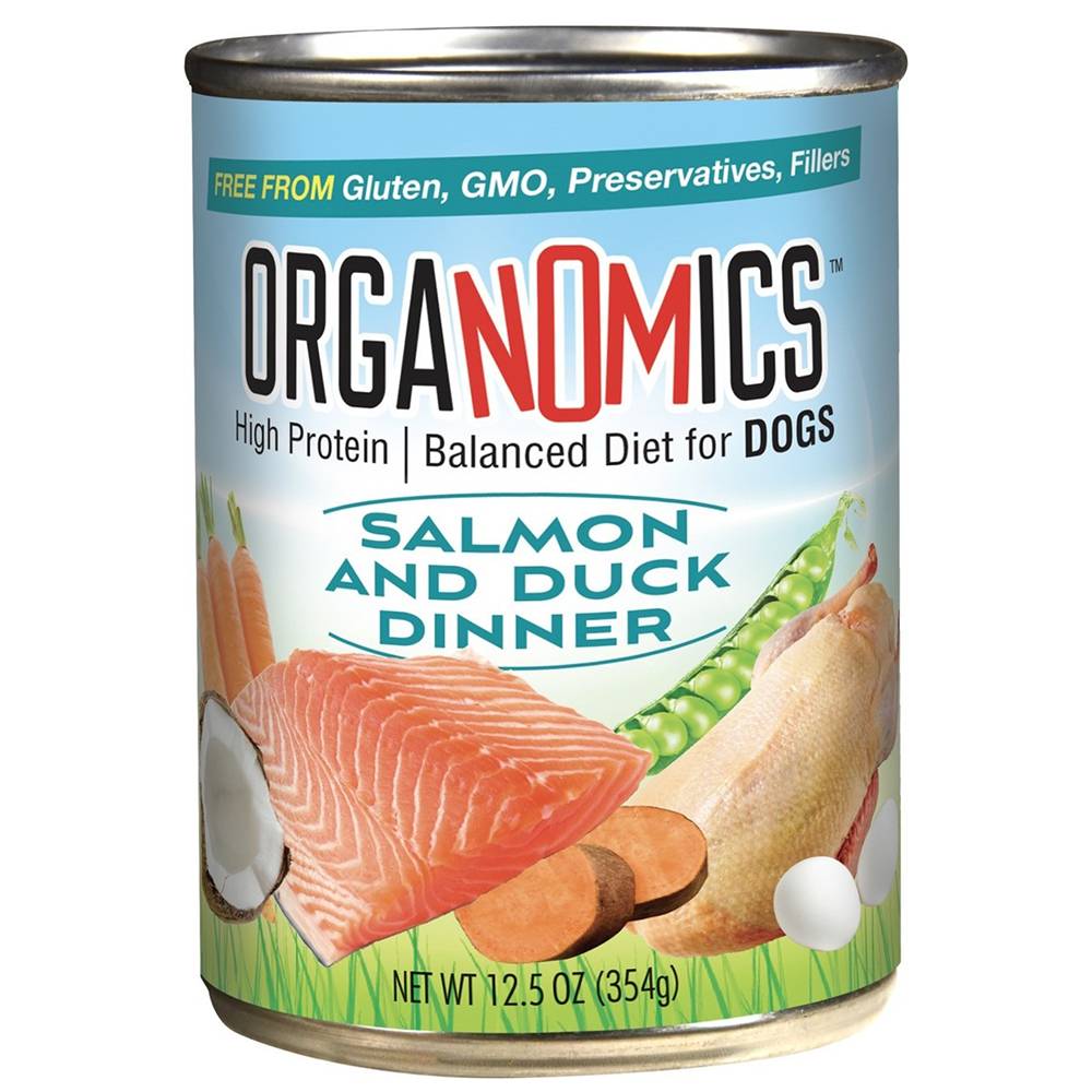 Organomics Dog Salmon Duck Canned Dog Food 12-oz. each