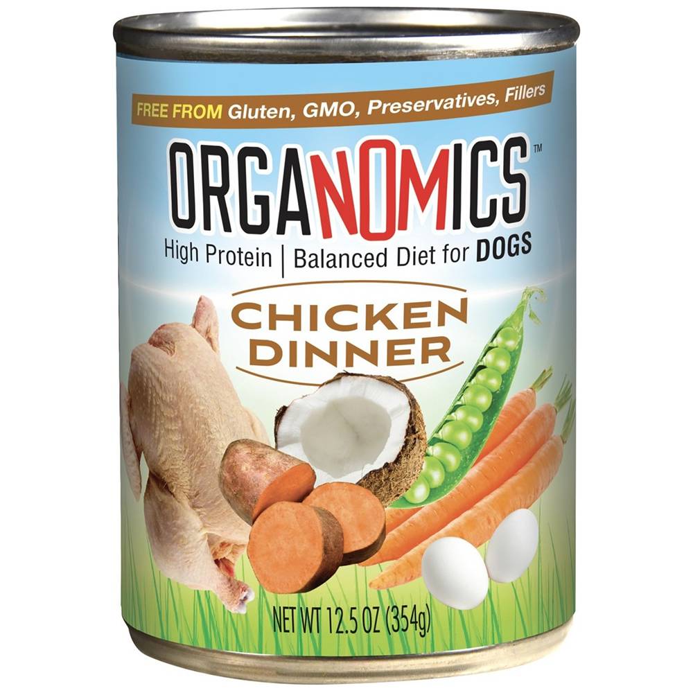 Organomics Dog Chicken Dinner Canned Dog Food 12-oz. each