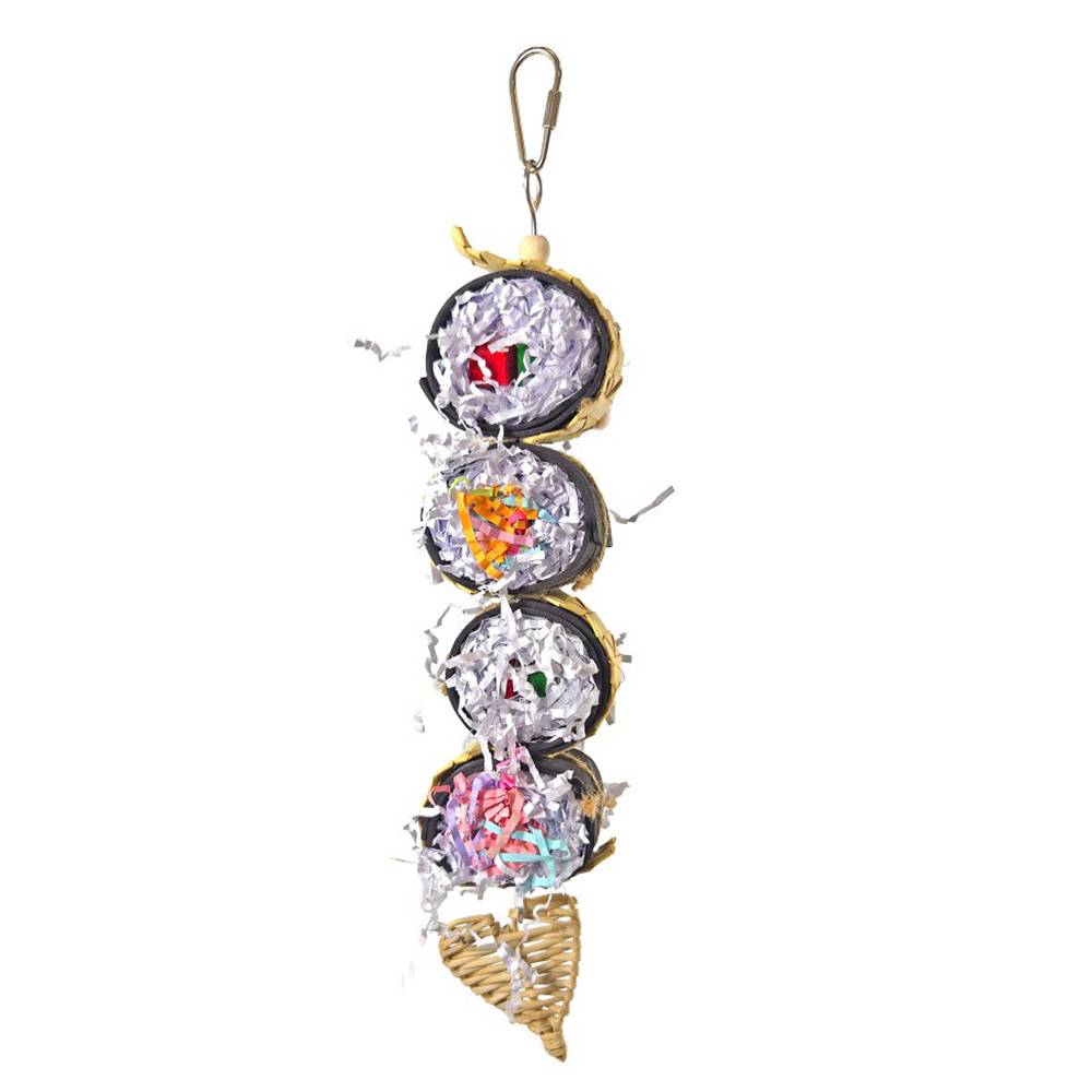A & E Happy Beaks Cali Roll Sushi Stack Hanging Bird Toy