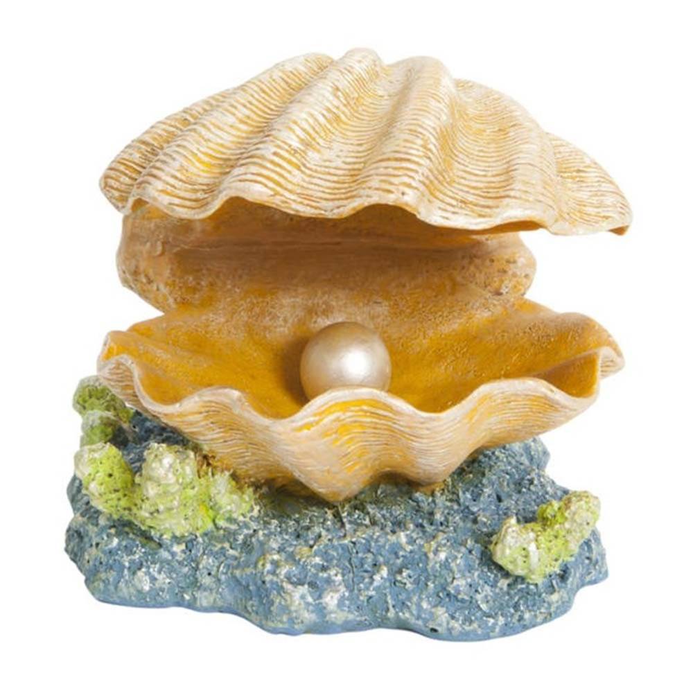 Tetra GloFish Clam Aquarium Ornament
