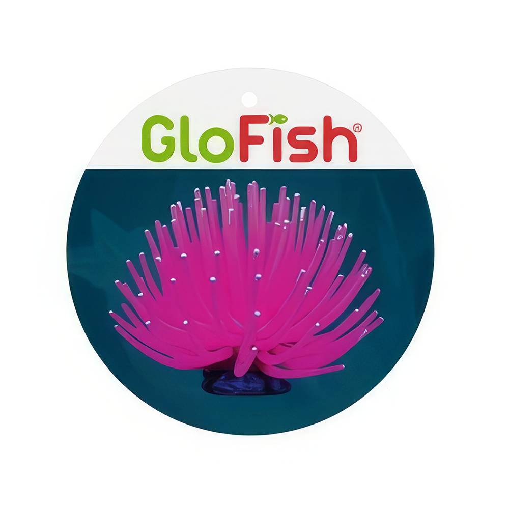 Tetra GloFish Anemome Pink Aquarium Ornament Large