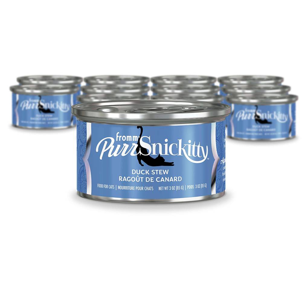 Fromm Purrsnickity Duck Stew Premium Cat Food 3oz Case