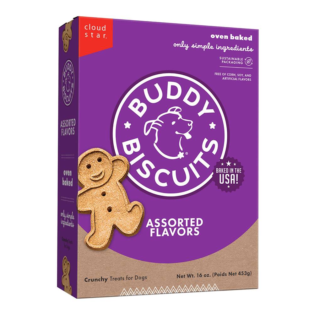 Buddy Biscuits Crunchy Assorted 16oz dog treats