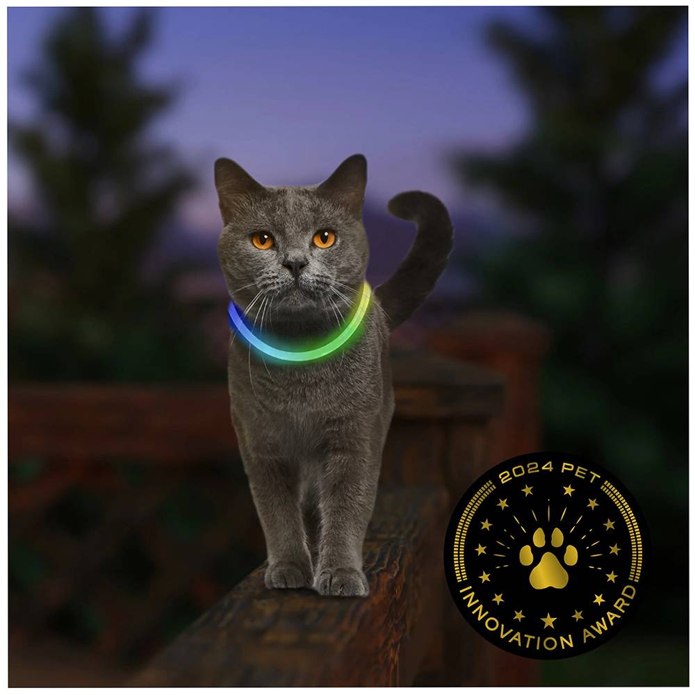 NightMeow LED Disc-O Select Cat Necklace