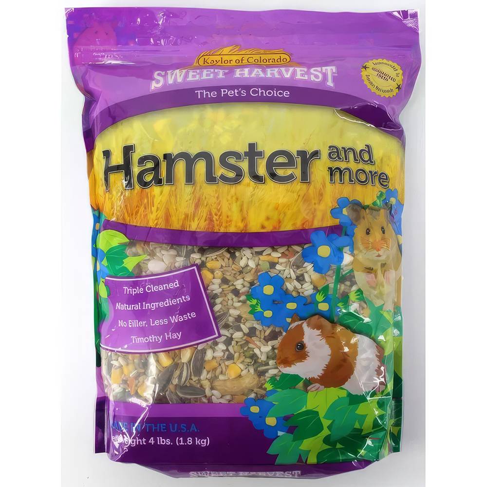 Sweet Harvest Hamster and More 4 pound Small Animal Food