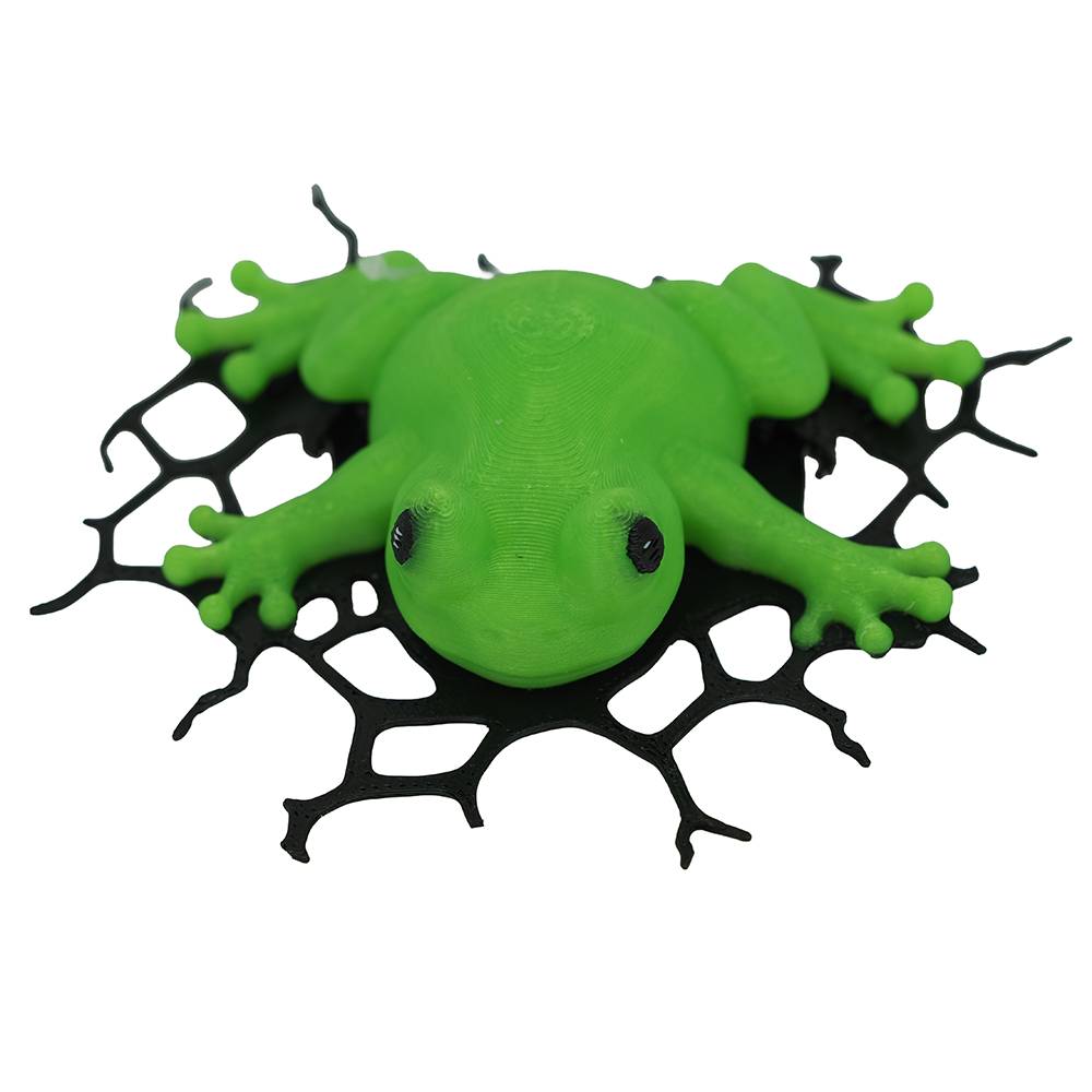 Frog Crash Aquarium Ornament One of a Kind