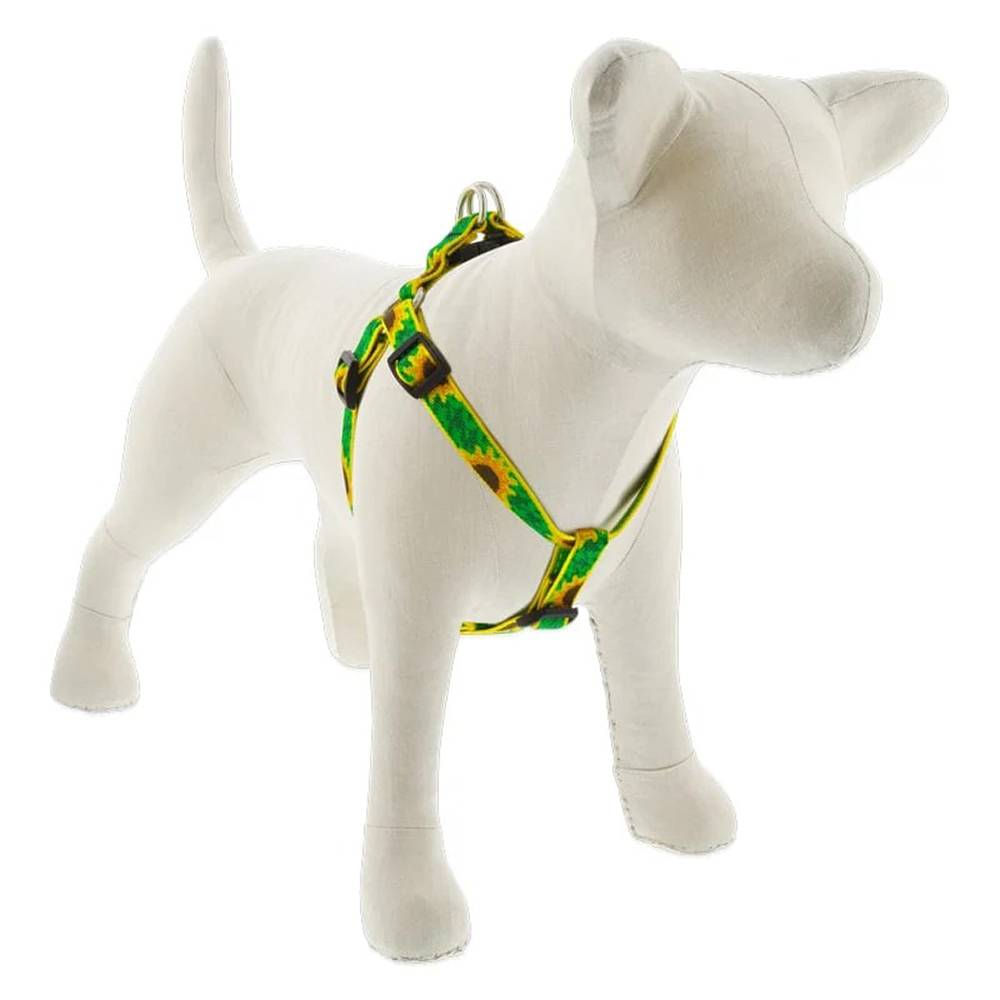 Nylon Dog Harness Step In Sunflower 15-21 inches