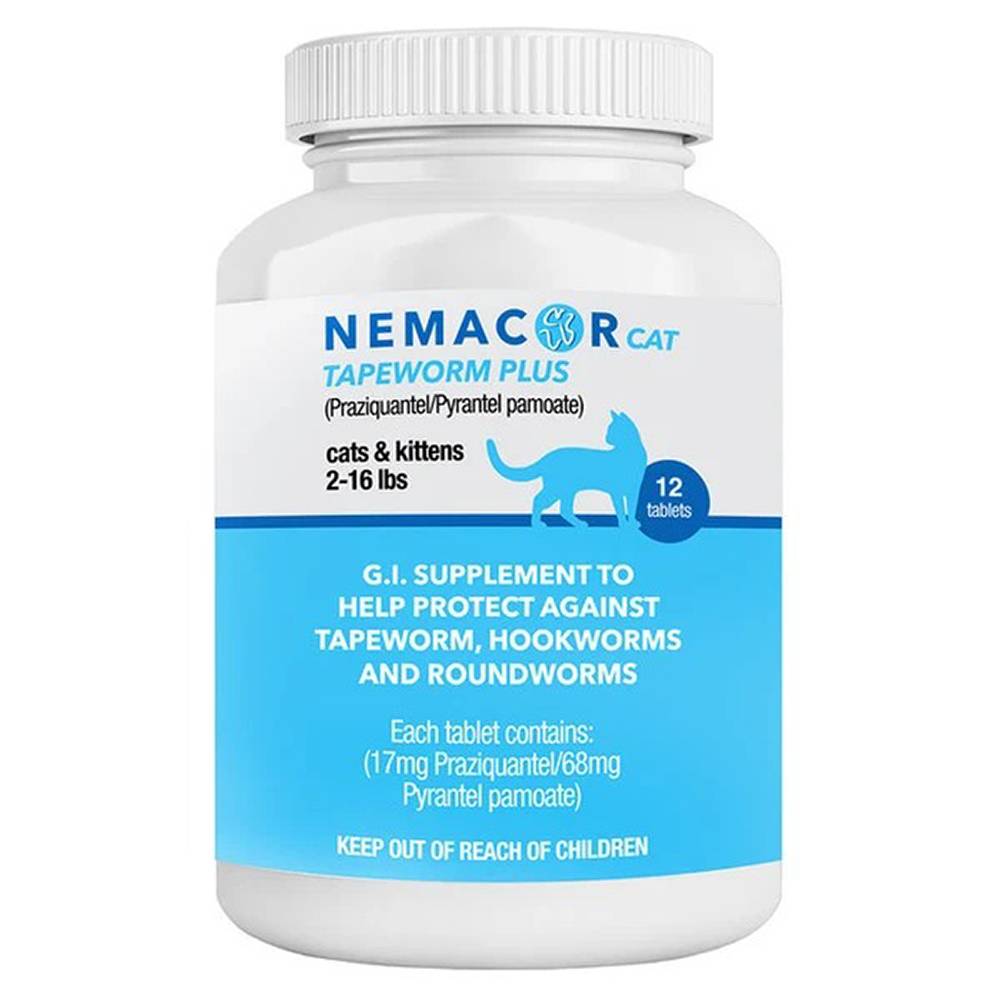 Nemacor Cat Tapeworm Plus 12 ct