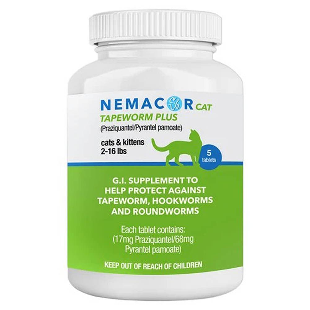 Nemacor Cat Tapeworm Plus 5 ct