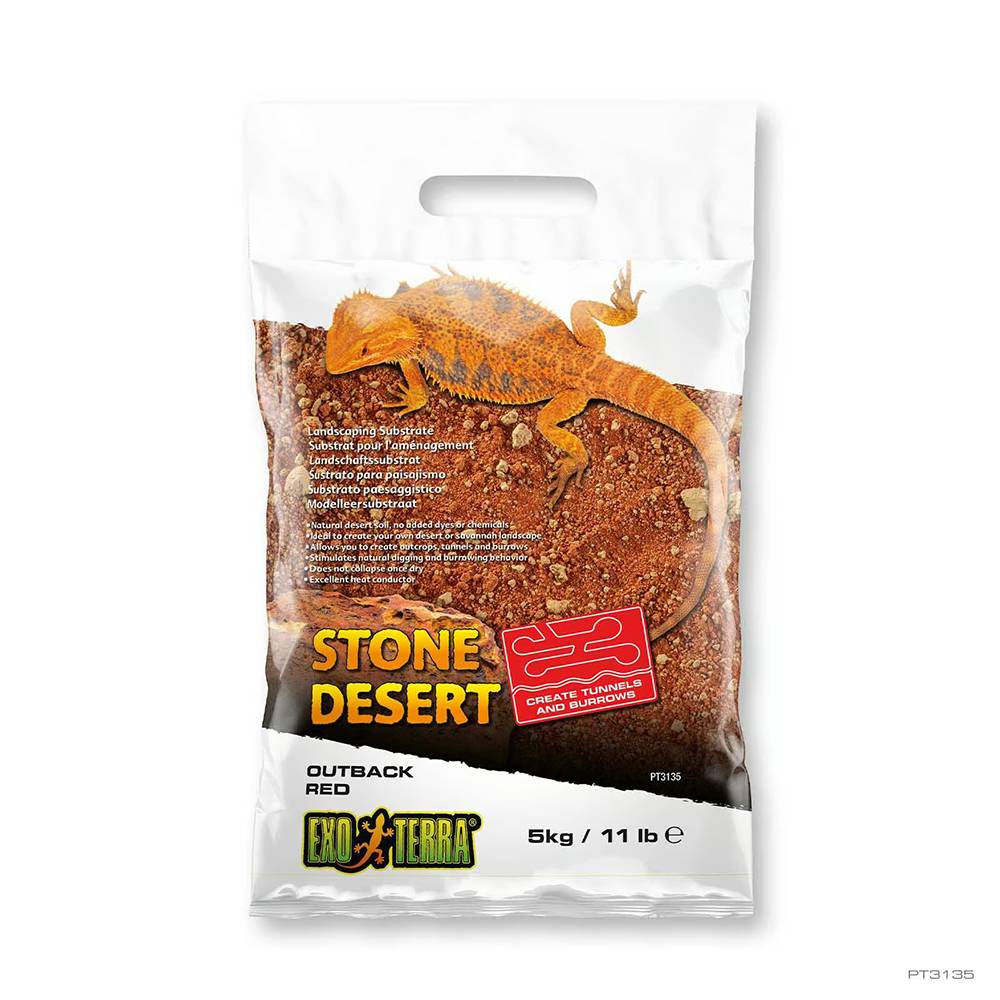 Exo Terra Stone Desert Reptile Substrate Red 11lb