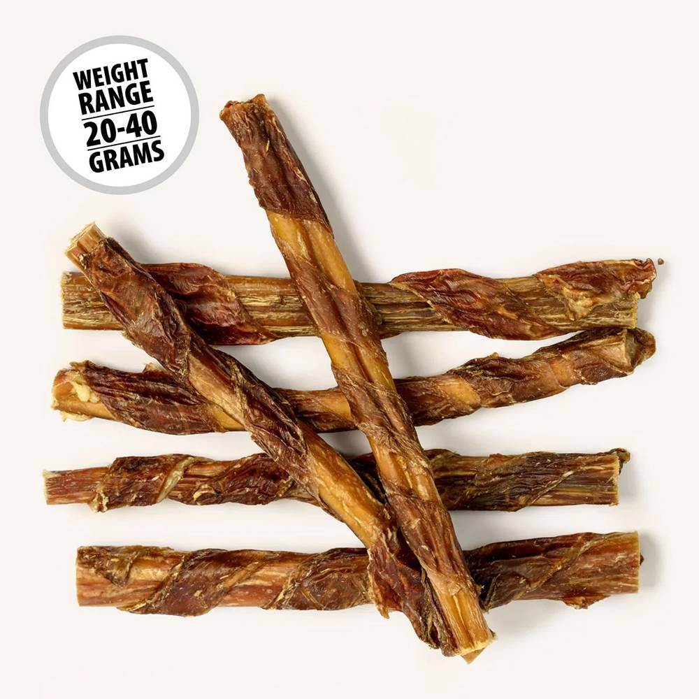 Beef Bully Stick with gullet 9 inch Dog Chew 6pk