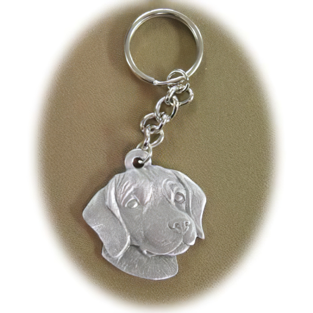 Pewter Key Chain I Love My Beagle