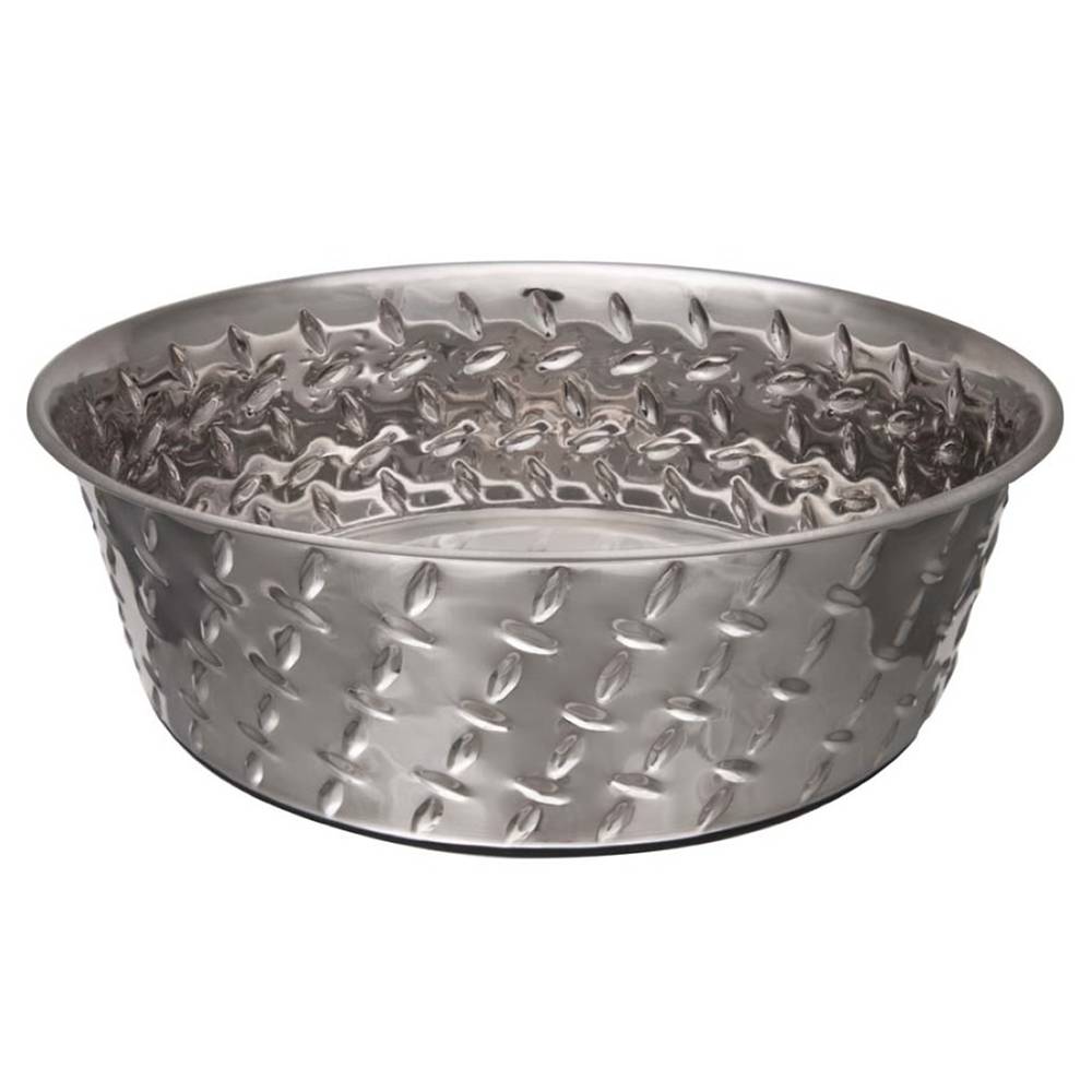 Loving Pets Diamond Plate Non Skid Pet Bowl 1 Quart